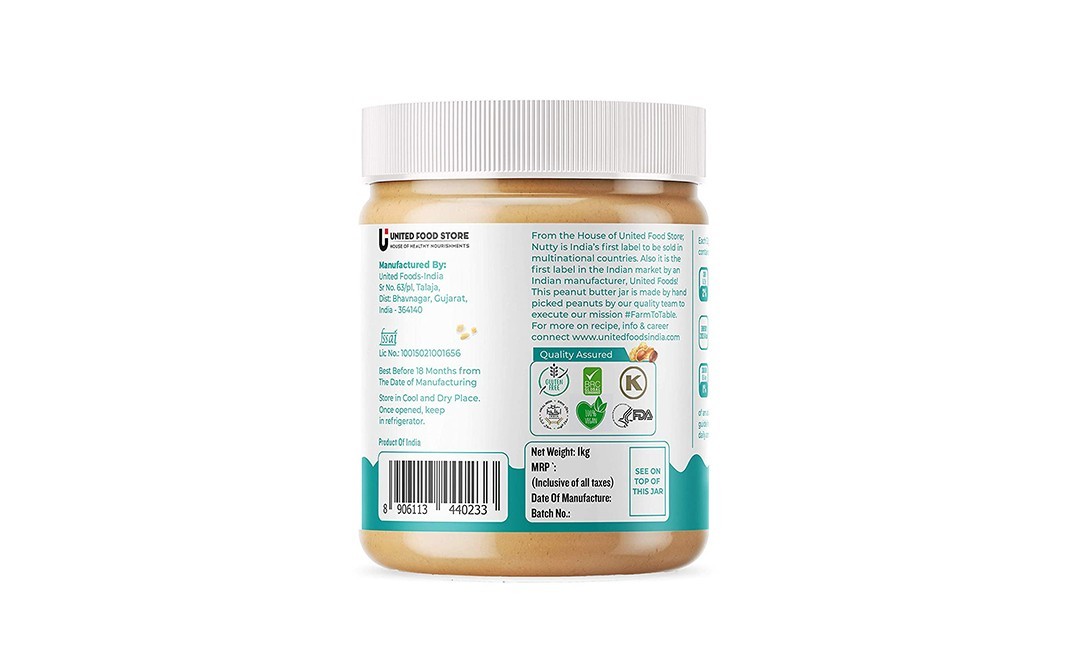 Nutty Peanut Butter Creamy    Plastic Jar  1 kilogram
